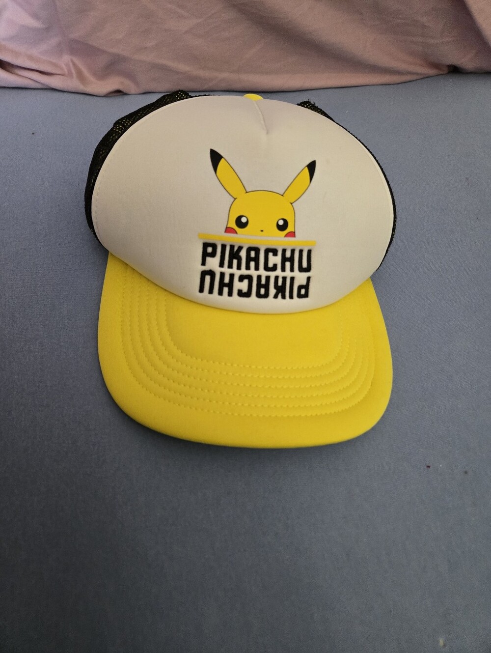 Pokemon Yellow and White Pikachu Foam Trucker Hat